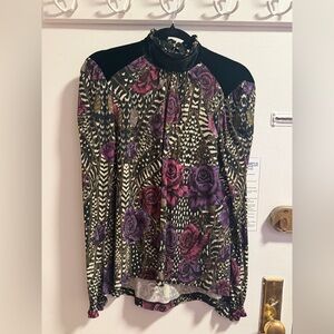 JUST CAVALLI Floral Patterned Women's Top